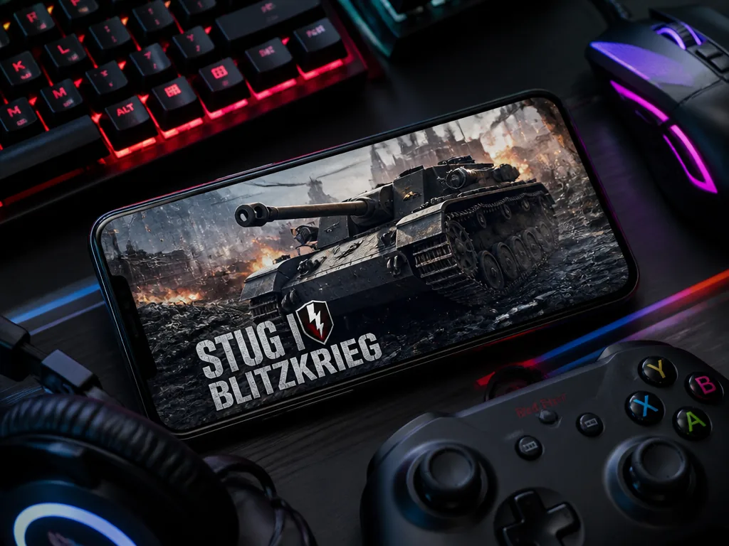 Batterie de StuG IV peints avançant sur une table Blitzkrieg